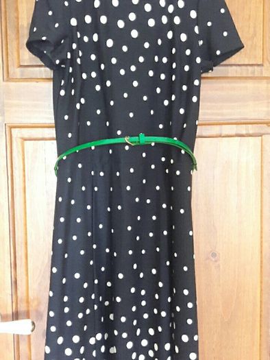 Ladies Black spotted dress Oasis NEW Size Medium
