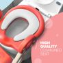 Adjustable Toilet Pad Seat For Toddler Baby Kid Boy Girl Foldable Potty Urinal Trainer Stool with Step Lightweight Portable Bathroom Ladder Chair with Grip Handlers Image 2