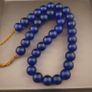 Antique Cobalt Blue African Glass Beads Necklace Strands Image 10