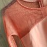 quality mesh mini coral dress  one arm size small Image 3
