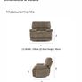 Taupe Fabric Power Recliner Armchair Image 6