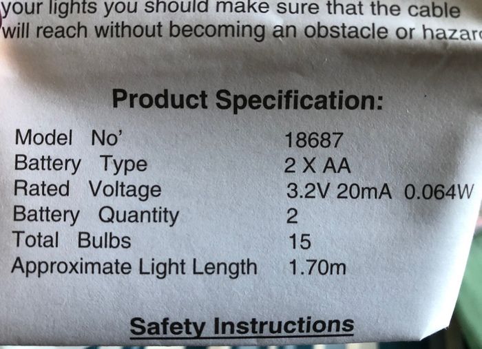 LED Battery Lights x 2