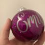 Personalised glitter bauble Image 4