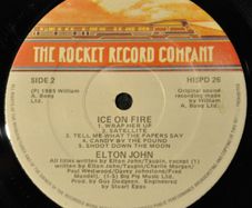 Elton John Ice On Fire Vinyl album Irish Pressing