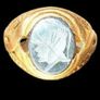 Vintage 9ct Hematite Intaglio Signet Ring Image 2