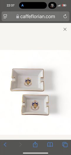 Ashtray Pair Florian Cafe Venezia