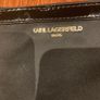 Karl Lagerfeld Mini Hand bag - Wristlet Black with patent trim - excellent condition Image 2