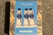 Loccitane 6 hand cream set