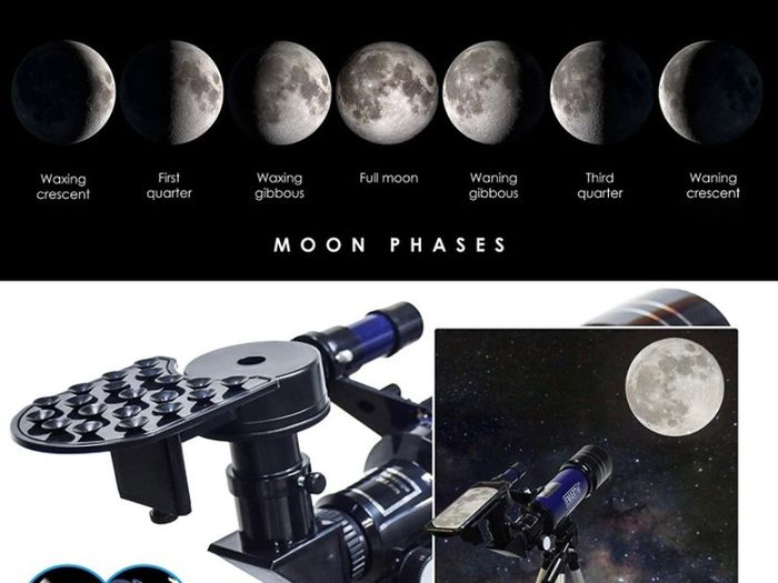 Telescope for Kids Beginners Adult, 70mm Astronomical Refractor Telescope with Adjustable Tripod & & Finder Scope- Portable Travel Telescope Perfect for Kids Children Teens (FREE POSTAGE)