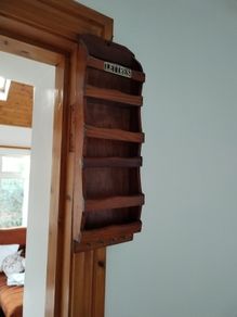 HAND MADE LETTER and KEY HOLDER - Antique Vintage Wooden Item Ideal To complement your sunroom, lounge, kitchen, Hall Way, etc - Collectors Piece