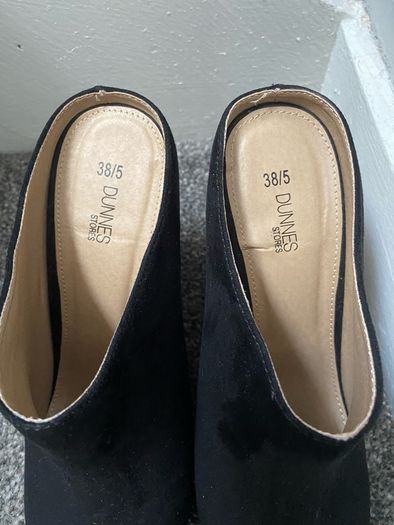 Black Suede slip on shoes