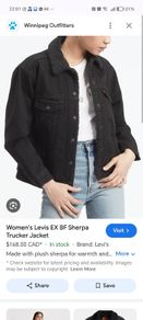 Womens Levi Sherpa black jacket