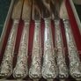1950s Hiram Wild "Springtime" Silver Plated Knives Image 2