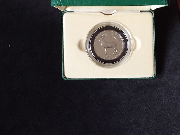 Official Irish Cupro-Nickel Proof, One Pound Coin - Boxed with Certificate