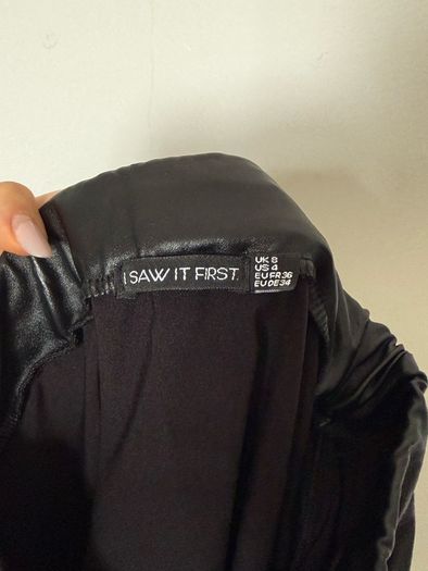 Sexy Faux Leather mini skirt; S size; UK manufactured