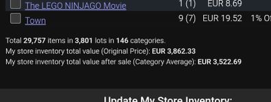 3,500euro Bricklink lego store