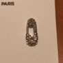 Karl Lagerfeld Crystal Safety Pin Earrings Image 3