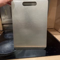 Stainless Steel Chopping Board with Carry Handle Heavy Duty Kitchen Board