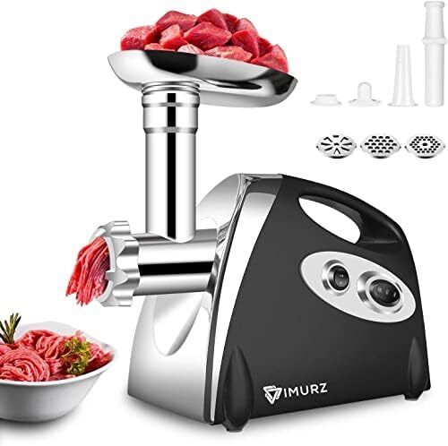 Electric Meat Grinder and Duty Household Sausage Maker Meats Mincer Food Grinding Mincing Machine 2800W Copper Motor