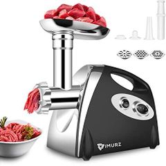 Electric Meat Grinder and Duty Household Sausage Maker Meats Mincer Food Grinding Mincing Machine 2800W Copper Motor
