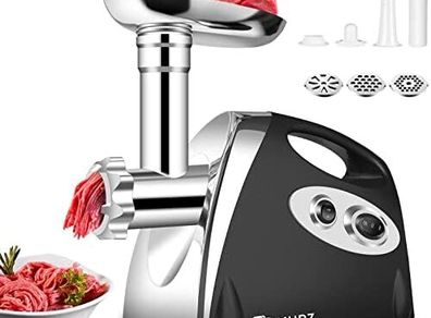 Electric Meat Grinder and Duty Household Sausage Maker Meats Mincer Food Grinding Mincing Machine 2800W Copper Motor