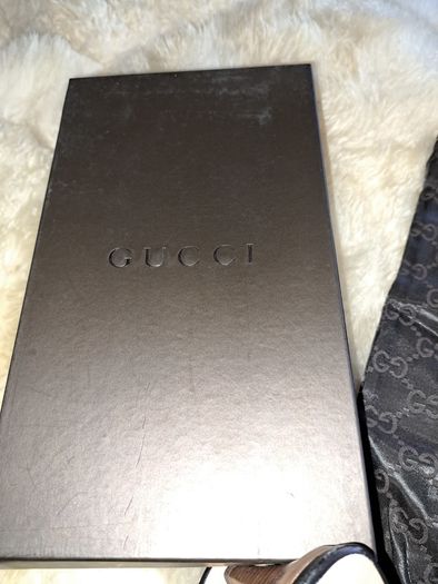 Vintage Gucci Black Leather Buckle Heel