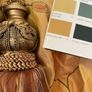 Beautiful Gold Interlined Silk Curtains 84"w x 97"d Image 9