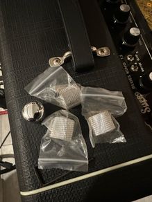 telecaster chrome curled knobs
