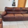 Brown/Tan 2 & 3 seater leather couches Image 3