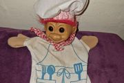 Vintage Russ Troll Doll Hand Puppet Chef