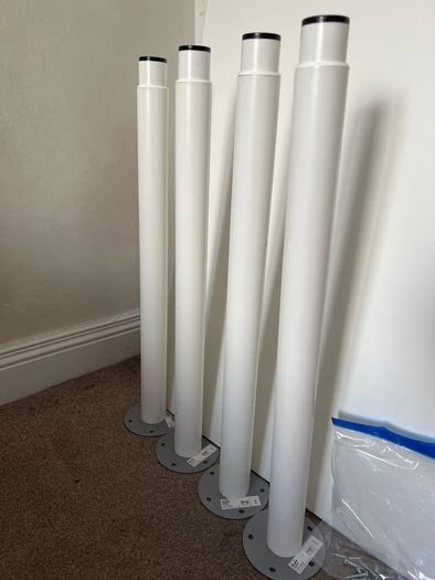 IKEA Linnmon table with Olov legs