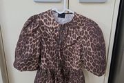 Asos Design animal print blouse uk 4-6 bnwot