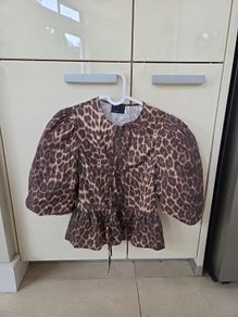 Asos Design animal print blouse uk 4-6 bnwot