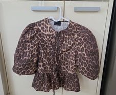 Asos Design animal print blouse uk 4-6 bnwot