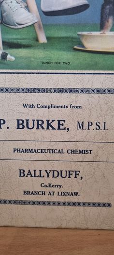 antique showcard, Co.Kerry