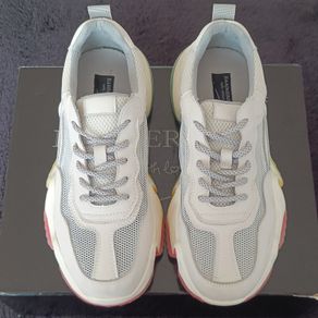 Hammerstein White Chunky Trainers with Multicolour Sole - Size 40