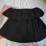 Black Open Shoulders Flare Top, size 12, NEW LOOK Image 4