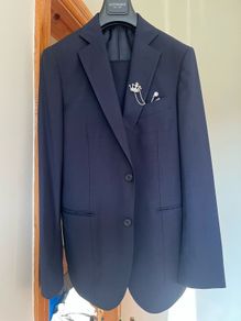 Gutteridge Italian Navy Blue Suit , worn once , size EU 48