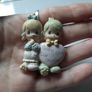 vintage enesco precious moments brooch Image 2