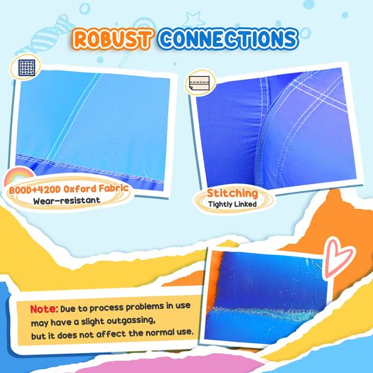 Bouncy Castle Inflatable Basket Trampoline Slide Monster Design 2.9 x 2 x 1.55m