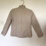 Zara Girl beige slightly quilted jacket age 9 to 10 years Image 4