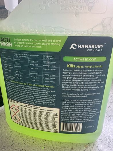 Acti Wash Patio & other surface cleaner