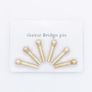 Guitar bridge pins set of 6 brass bridgepins Image 3