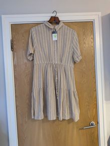 Primark Natural Dress. S. 12.  B.N.W.T.