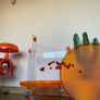 Harvey guzzini bar cart mid century Image 5