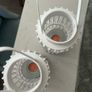 Lanterns, for candles. Gorgeous white wicker. 2 for sale Image 5