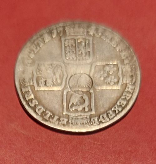 England 1745 GEORGE 2ND One Shilling Coin