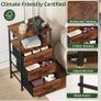 3 Drawers Chest of Drawers for Bedroom with Charging Station and LED Light Image 3