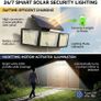 Solar Lights Outdoor, Upgraded 286 LED Motion Sensor Security Light with 360 Wide Lighting Angle, Easy to Install, IP65 Waterproof Durable Solar Powered Flood Lights for Outside Image 2