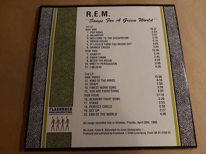 R E M - Songs For A Green World - Double Live Vinyl + Hundreds More